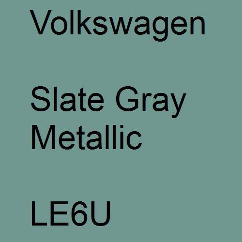 Volkswagen, Slate Gray Metallic, LE6U.